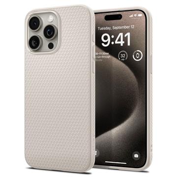 iPhone 15 Pro Max Spigen Liquid Air TPU Hoesje - Titanium natuurlijk