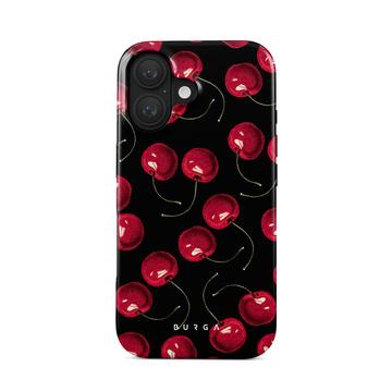 iPhone 16 Burga Tough Hybride Hoesje - Cherrybomb