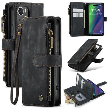 iPhone 16 Caseme C30 Multifunctioneel Portemonnee Hoesje - Zwart