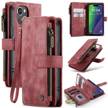 iPhone 16 Caseme C30 Multifunctioneel Portemonnee Hoesje - Rood