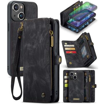 iPhone 16 Plus Caseme 008 2-in-1 Multifunctionele portemonneehoes - Zwart