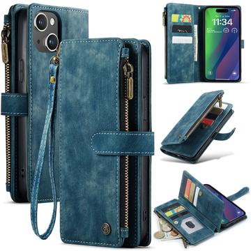 iPhone 16 Plus Caseme C30 Multifunctioneel Portemonnee Hoesje - Blauw