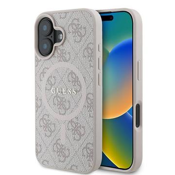 iPhone 16 Plus Guess 4G gekleurde ring case - MagSafe compatibel - Roze