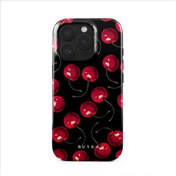 iPhone 16 Pro Burga Tough Hybride Hoesje - Cherrybomb