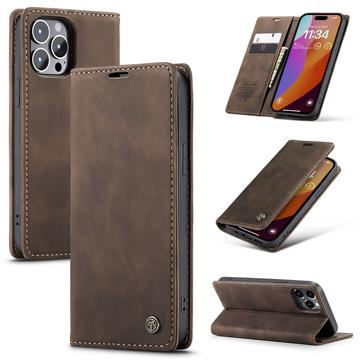 iPhone 16 Pro Caseme 013 Series Portemonnee Hoesje - Koffie