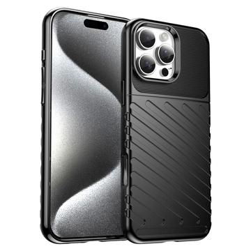 iPhone 16 Pro Max Thunder Series TPU Hoesje - Zwart