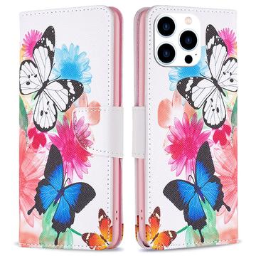 iPhone 16 Pro Max Wonder Series Portemonnee Hoesje - Vlinders