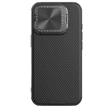 iPhone 16 Pro Nillkin CamShield Prop Hybride Hoesje - Zwart