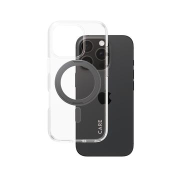 PanzerGlass Hoesje Geschikt voor iPhone 16 Pro Hoesje - PanzerGlass CARE Kickstand Case MagSafe - Zwart