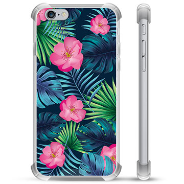 iPhone 6 / 6S hybride hoesje - tropische bloem