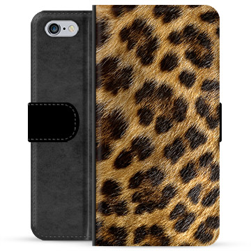 iPhone 6/6S Premium Portemonnee Hoesje - Luipaard