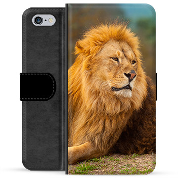 iPhone 6/6S Premium Portemonnee Hoesje - Leeuw