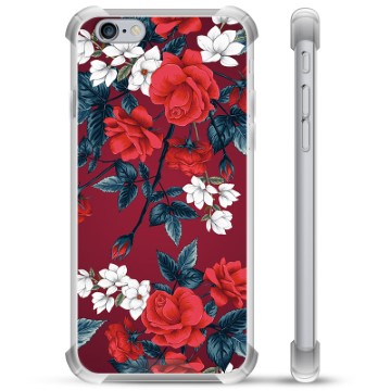 iPhone 6 Plus / 6S Plus hybride hoesje - Vintage bloemen