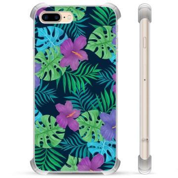 iPhone 7 Plus / iPhone 8 Plus hybride hoesje - tropische bloem