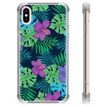 Hybride iPhone XS Max-hoesje - tropische bloem