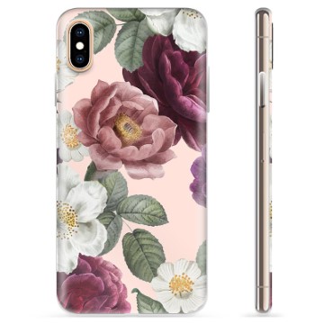 iPhone XS Max TPU-hoesje - romantische bloemen