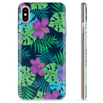 iPhone XS Max TPU-hoesje - tropische bloem