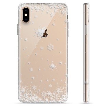 iPhone XS Max TPU-hoesje - Sneeuwvlokken