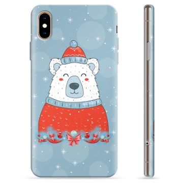 iPhone X / iPhone XS TPU-hoesje - Kerstbeer