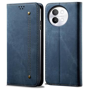 vivo S18e Retro Series Portemonnee Hoesje - Blauw