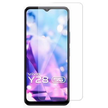 vivo Y28 Glazen Screenprotector - 9H, 0.3mm - Case Friendly - Doorzichtig