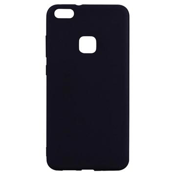 Huawei P10 Lite Anti-Vingerafdruk Matte TPU Case - Zwart