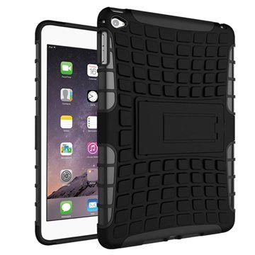 iPad Mini 4 Hybride Antislip Hoes - Zwart