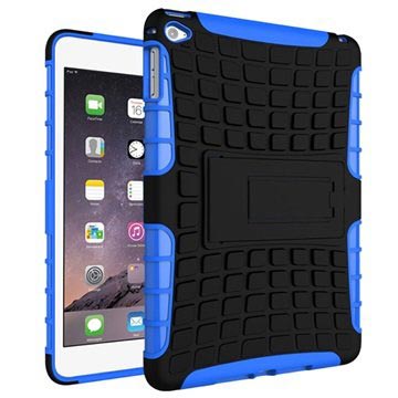 iPad Mini 4 Hybride Antislip Hoes - Zwart / Blauw