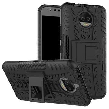 Motorola Moto G5S Plus Hybride Antislip Hoesje - Zwart