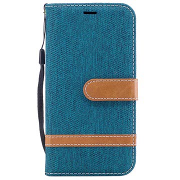 Samsung Galaxy J3 (2017) Canvas Diary Wallet Case - Groen