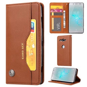 Card Set Series Sony Xperia XZ2 Compact Wallet Case - Bruin