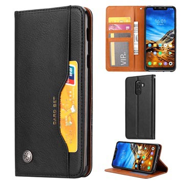 Card Set Series Xiaomi Pocophone F1 Wallet Case - Zwart