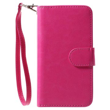 iPhone X / iPhone XS Afneembare 2-in-1 Wallet Case - Felroze