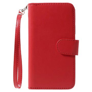 iPhone X / iPhone XS Afneembare 2-in-1 Wallet Case - Rood