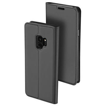 Samsung Galaxy S9 Dux Ducis Skin Pro Flip Case - Donkergrijs