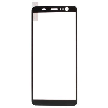 HTC U11+ Full Cover Gehard Glas Screenprotector - Zwart