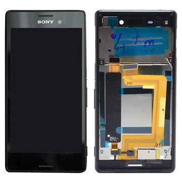 Sony Xperia M4 Aqua Dual Front Cover & LCD Display - Zwart