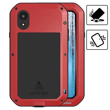 Love Mei Krachtige iPhone XR Hybrid Case - Rood