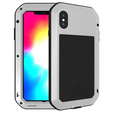 Love Mei Powerful iPhone XS Max Hybrid Case - Zilver