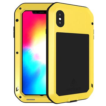 Love Mei Powerful iPhone XS Max Hybrid Case - Geel