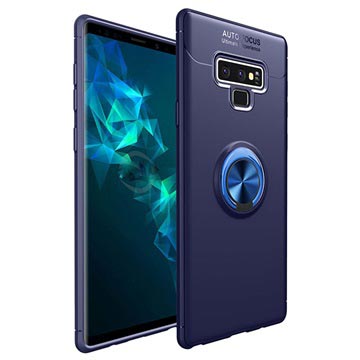 Samsung Galaxy Note9 Magneet Ring Grip / Standaard Hoesje - Blauw