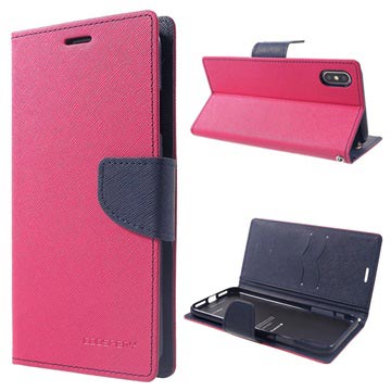 Mercury Goospery Fancy Diary iPhone XS Max Wallet Case - Felroze