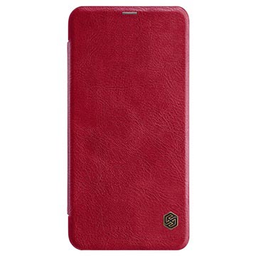 Nillkin Qin Xiaomi Redmi Note 6 Pro Flip Case met Kaartsleuf - Rood