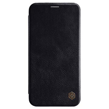 Nillkin Qin iPhone XS Max Flip Case met Kaartsleuf - Zwart