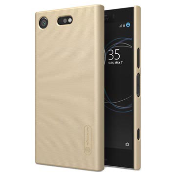 Sony Xperia XZ1 Compact Nillkin Super Frosted Shield Hoesje - Goud