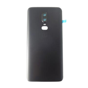 OnePlus 6 Back Cover - Middernacht Zwart