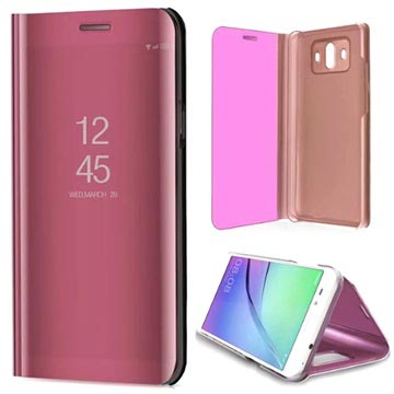 Huawei Mate 10 Luxe Mirror View Flip Case - Rose Goud