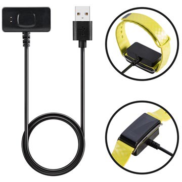 Vervangende USB-oplaadkabel voor Huawei Color Band A2 - Zwart