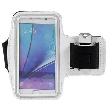 Samsung Galaxy S6 Edge+, Galaxy S7 Edge Sport Gym Armband - Wit