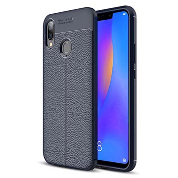 Slim-Fit Premium Huawei P Smart+ TPU Hoesje - Donkerblauw